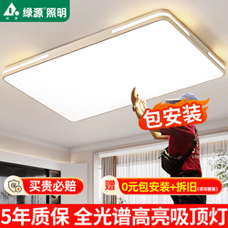 Green Source Led Living Room Main Light Ceiling Lamp for Home Use 2025 New Model Modern Simple Full-Spectrum Eye-Protection Lighting for the Whole House