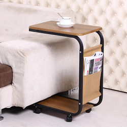 Side Table, Mobile Coffee Table, Simple Small Table, Mini Corner Table, Small Square Table, Sofa Side Table, Computer Table, Bedside Table