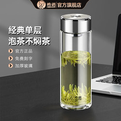 Xino Single-Layer Glass Cup, New Large-Capacity Water Cup, Men's Tea Cup, Household High-Temperature Resistant Business Car Cup