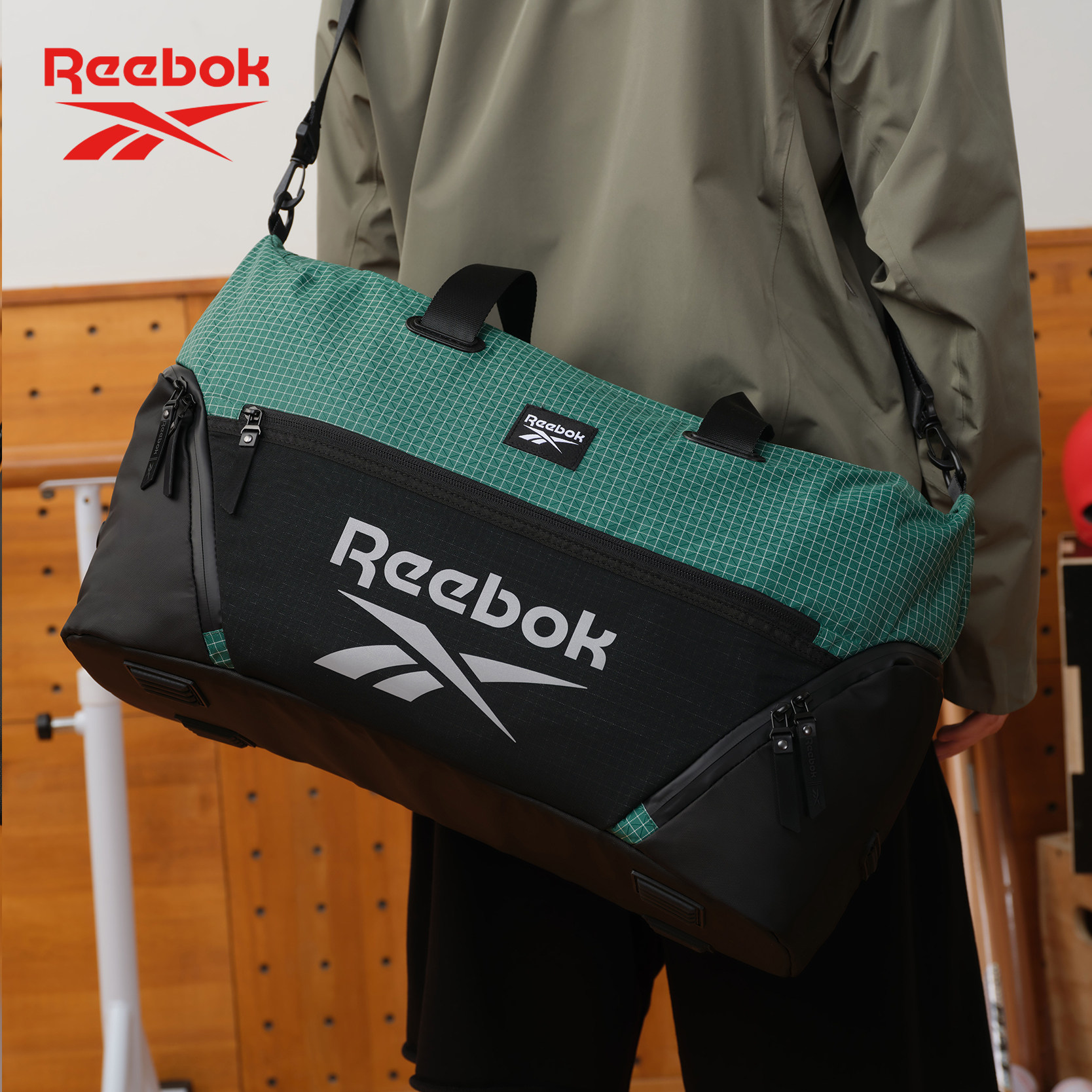 Сумка через плечо Reebok — Reebok на одно плечо для мужчин и женщин, дорожная сумка большой вместимости, спортивная сумка для фитнеса