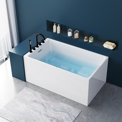 Household Seamless One-Piece Small Bathtub Japanese-Style Installation-Free Rectangular Acrylic Bathtub Small Apartment Independent