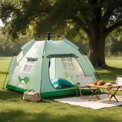 Zhengcan Quick-Open Parent-Child Tent, Fully Automatic, No Installation Required, Portable, Foldable, Suitable for Indoor and Outdoor Camping