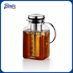 Bincoo Coffee Cold Brew Pot Household Glass Cold Water Pot Large Capacity Coffee Pot Cold Brew Fruit Tea Pot Ice Brew Pot