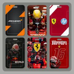 F1 Racing Team Peripheral Card Holder for Male Students, Campus Card, Bus Card, Work Id Card Holder, Doctor's Badge Card Holder