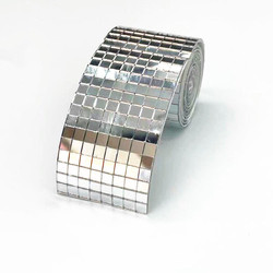 Self-Adhesive Mosaic Glass Lens Stickers Waterproof Handmade DIY Interior Decoration Creative Ornaments Reflective Mirror Stickers