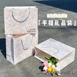 New Graffiti-Style Shin-Chan Hard Cardboard Tote Bag Gift Packaging Bag Hot-Selling in Stock Cute Birthday Gift Bag in Stock