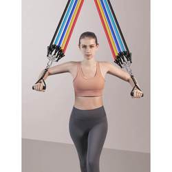 T4Kzi German Tension Rope Resistance Band Elastic Rope Fitness Chest Muscle Back Spring Shoulder Training Multi-Functional Tension