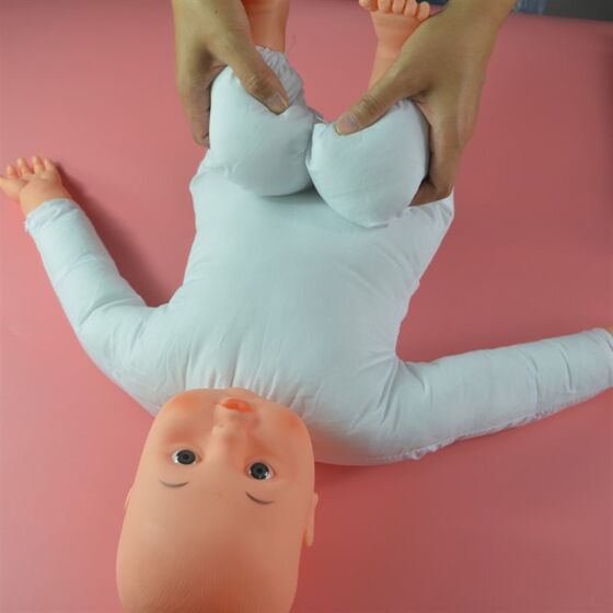 
Housekeeping confinement nanny training doll 60 cm passive fucking touch doll model Large rag doll model teaching aid
