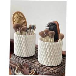 Rotate makeup brush organizer.Desktop storage box Multifunct