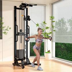 Multifunctional Single-Side Bird'S-Eye Fitness Equipment for Home Use, High Pull-Down, Chest Press, Low Pull, Rowing Training Equipment