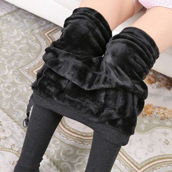 Pregnant women's leggings in autumn and winter wearing large size during pregnancy, cotton pants can be adjusted with velvet thickened and thin belly trousers
