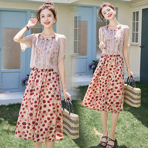 
Women's Clothing/Ladies' Boutique Dresses 2025 Summer Short Sleeve Polyester 100%