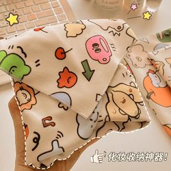 Velcro Patchwork Cosmetic Bag, Camera, Computer, Portable Scratch-Resistant Travel Lazy Large-Capacity Storage Bag