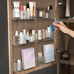 Mirror cabinet storage box wall hanging cosmetic mask storage