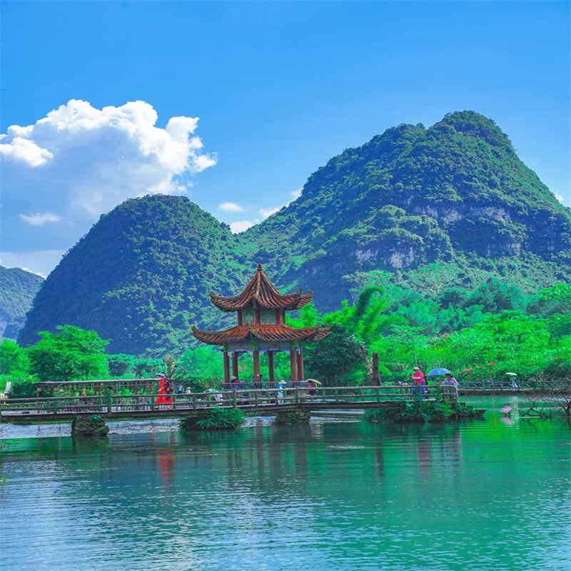 广西百色旅游起止边境旅行鹅泉+德天跨国瀑布一日游2-4人纯玩小团