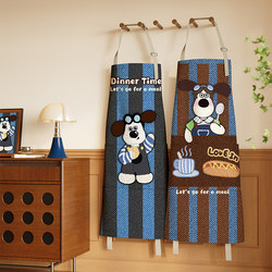 Cartoon Dog Apron Waterproof and Oil-Proof 2026 New Style High-End Young Style Kitchen Home Cooking Coverall