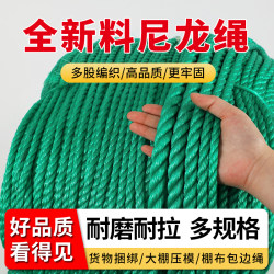High-Strength Wear-Resistant Nylon Rope Binding Rope Greenhouse Film Pressing Rope Weather-Resistant Truck Rope Clothesline Drying Rope Thickness