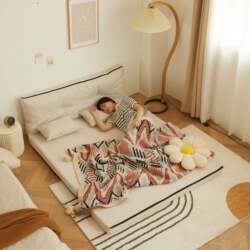 New Model of Lazy Sofa Bed, Foldable for Small Apartments, Suitable for Single or Double Use in Bedroom or Balcony, Multifunctional Japanese-Style Tatami