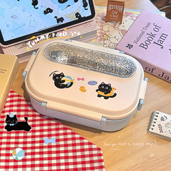 Orange and Divided Lunch Box 316 Stainless Steel Cute and Stylish Student Office Worker Insulated Lunch Box Fruit Bento Box O