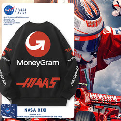 Nasa Hass Haas Racing Team Sweatshirt Men's Autumn and Winter Jacket F1 Racing Suit Magnussen Merchandise Clothing with Fleece Lining