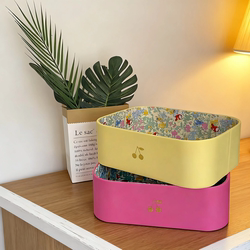 Cherry Storage Box Korea ins Storage Desktop Hairpin Dressing Table Storage Basket Cute Girl Jewelry Cosmetics
