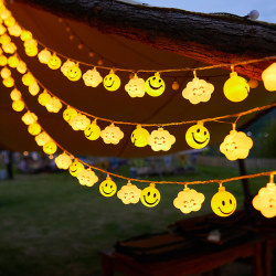 Outdoor camping atmosphere light small LED colorful lights flashing string lights starry tent decoration 61 children's birthday decoration 8
