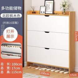 Ultra-Thin Shoe Cabinet for Home Entrance, New Model, Large Capacity, Home Storage Rack, Rental House, Flip-Top, Small Space