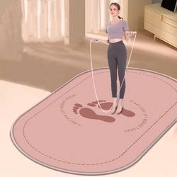 Jump Rope Shock-Absorbing Mat, Soundproof Floor Mat, Yoga Mat, Silent Professional Non-Slip Home Indoor Noise-Reducing Fitness Shock-Proof Carpet