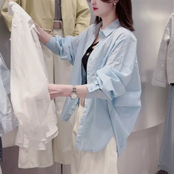 Designed Long-Sleeved Shirt Jacket for Women 2025 Spring and Autumn New Style Loose Casual Thin Shirt Sun Protection Outerwear
