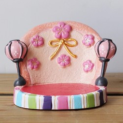 High-End Small Car Decorations, Niche Handicrafts, Japanese-Style Ornaments, Romantic Home Decor, Desktop Car-Mounted Landscape Resin Figurines