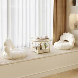 Three-Piece Set of Small Tea Tables for Bay Windows, Home Use, Japanese-Style Tatami, Balcony Floor-To-Ceiling Window Small Low Table with a High-End Feel