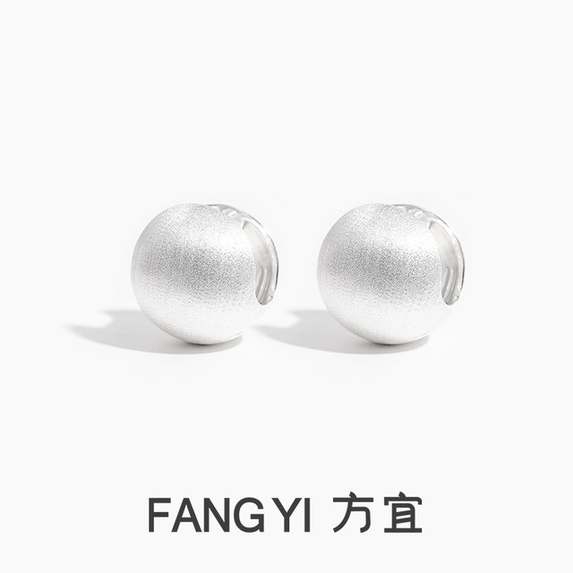 Fang Yi FANG YI satin brushed earrings gentle and high-end versatile earbud earrings FY033