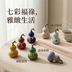 Creative Ceramic Gourd Ornaments for Home Living Room Entrance Decoration Office Desktop Ornaments Housewarming Gift Set