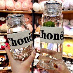 Henglu High Borosilicate Single-Layer Large-Capacity Glass Cup, Light Luxury Water Cup, ins High-Value Large Belly Tea Cup for Women