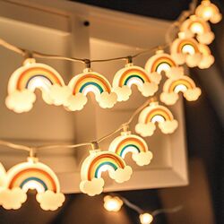 Outdoor camping atmosphere light LED colorful lights flashing string lights starry tent decoration canopy children's birthday arrangement