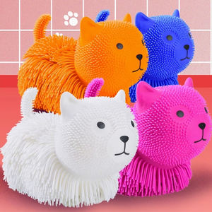 
Decompression toy pinch animal silicone luminous inflatable decompression dog rabbit cat children's large rubber doll