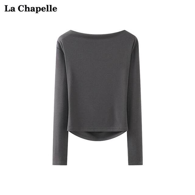 Daiiibabyyy  American Retro Shoulder Black White Contrasting Design Temperament T-shirt Long Sleeved Slimming Hot Wasteland Style main image 1