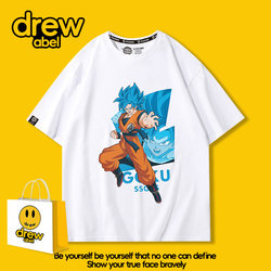 Dragon Ball Collaboration T-Shirt for Men, Super Saiyan Short-Sleeve Anime Merchandise, 2026 Summer Mesh Loose Fit