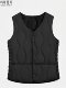 NO1dara middle-aged and elderly women's vest in autumn and winter down cotton plus velvet warmth thickened slim women's vest cotton jacket