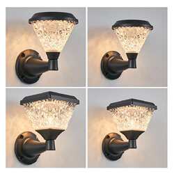 Solar outdoor wall lights waterproof hotel garden wall lights villa simple modern balcony LED courtyard lights