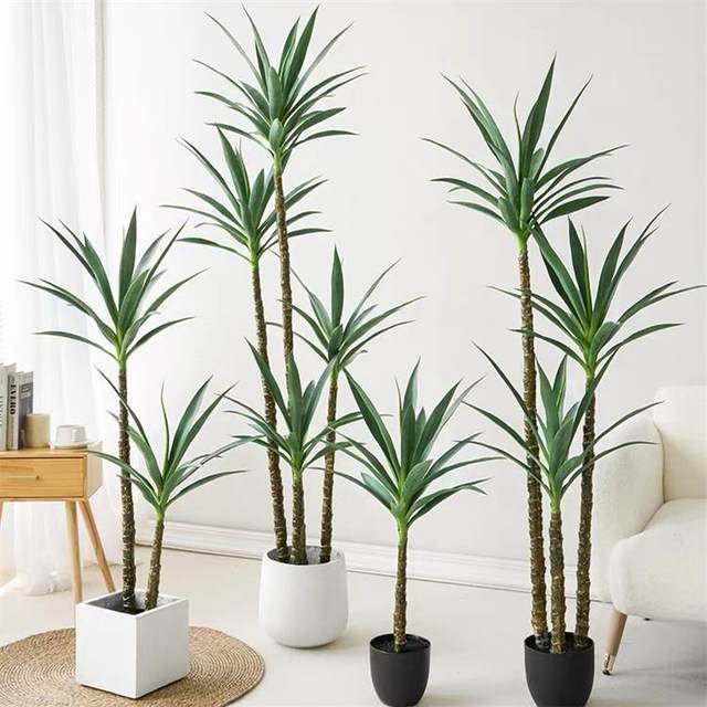 Potted Nordic style simulated plants, fake green plant decorations, floral soft furnishings, home gardening bonsai decorations