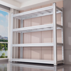 Multi-Layer Shelf Storage Rack Integrated Against the Wall for Home Use, Multifunctional Commercial Use, Supermarket Storage Room, Steel Storage and Storage Rack