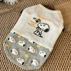 Spring and Summer New Pet Cartoon Print Breathable Vest Teddy Schnauzer Small and Medium-Sized Dogs and Cats Clothes Trendy