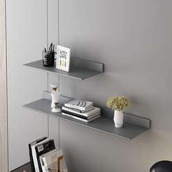 3Y aluminum alloy modern living room bedroom storage rack simple one-word laminate metal partition wall hanging storage metal book