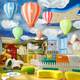 
Yunduo Lamp Kindergarten Cotton Lamp Mother and Baby Store Beauty Shop Window Chandelier Children's Room Amusement Park Hot Air Balloon Lamp