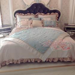 European model room bedding n French model room bedding multi-piece set luxury villa eleven-piece set customization