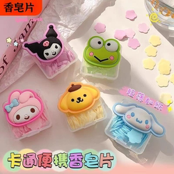 Disposable Soap Sheets Portable Soap Paper for Students and Children to Carry with Them on Travel Mini Petal-Shaped Hand Soap Sheets