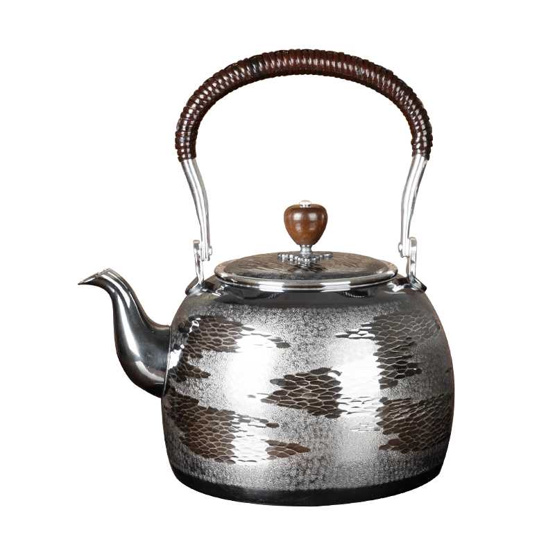 GINSENDO银川堂银壶茶壶日本进口手工茶具高端礼物烧水壶泡茶