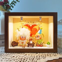 Suitable for Bubble Mart Star Man Heartbeat Blind Box Storage Box Figure DIY Scene Display Photo Frame Gift