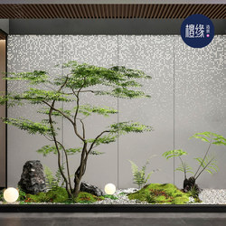 Large Artificial Maple Leaf Tree Plant Landscaping for Indoor Stairway Decoration, Window Display, Bionic Greenery, Light Luxury Fake Tree Landscaping